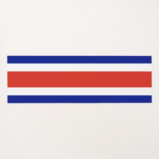 Patriotische Yoga Mats mit der Flagge Costa Ricas Yogamatte (Rückseite (Horizontal))
