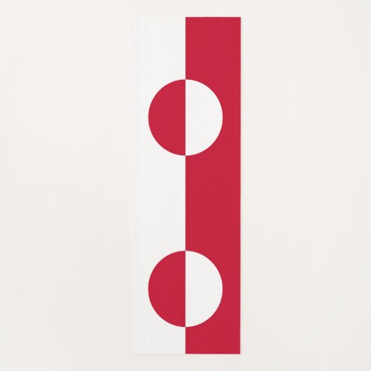 Patriotische Yoga Mats mit der Flagge Grönlands Yogamatte (Vorderseite)