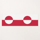 Patriotische Yoga Mats mit der Flagge Grönlands Yogamatte (Vorderseite (Horizontal))