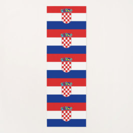 Patriotische Yoga Mats mit der Flagge Kroatiens Yogamatte