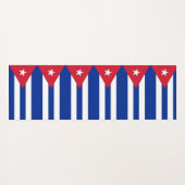 Patriotische Yoga Mats mit der Flagge Kubas Yogamatte (Rückseite (Horizontal))