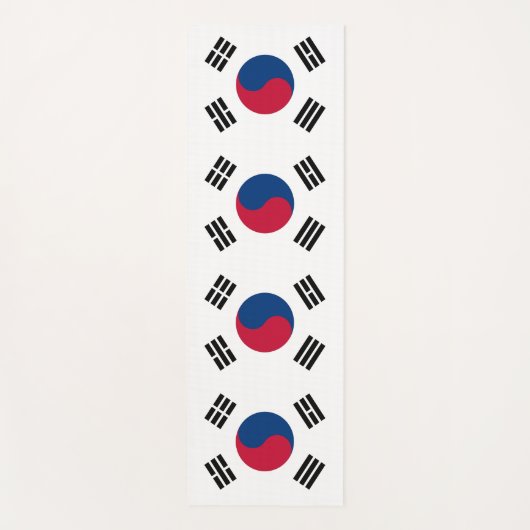 Patriotische Yoga Mats mit der Flagge Südkoreas Yogamatte (Vorderseite)