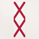 Patriotische Yoga Mats mit der Flagge von Alabama, Yogamatte (Rückseite)