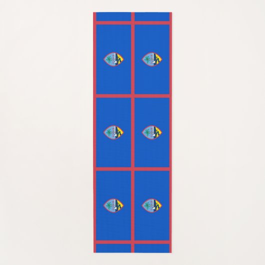 Patriotische Yoga Mats mit der Flagge von Guam, US Yogamatte (Vorderseite)