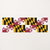Patriotische Yoga Mats mit der Flagge von Maryland Yogamatte (Rückseite (Horizontal))