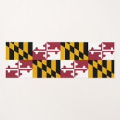 Patriotische Yoga Mats mit der Flagge von Maryland Yogamatte (Vorderseite (Horizontal))