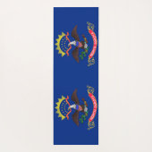 Patriotische Yoga Mats mit der Flagge von North Da Yogamatte (Rückseite)