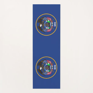 Patriotische Yoga Mats mit der Flagge von Utah Yogamatte