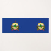 Patriotische Yoga Mats mit der Flagge von Vermont Yogamatte (Vorderseite (Horizontal))