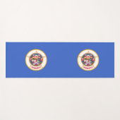 Patriotische Yoga Mats mit Fahne von Minnesota Yogamatte (Vorderseite (Horizontal))
