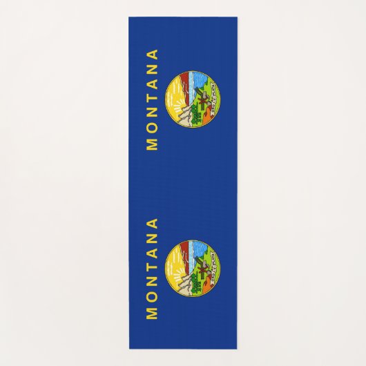 Patriotische Yoga Mats mit Fahne von Montana Yogamatte (Vorderseite)