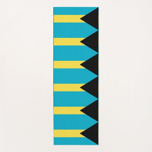 Patriotische Yoga Mats mit Flagge Bahamas Yogamatte (Vorderseite)