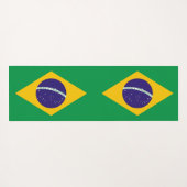 Patriotische Yoga Mats mit Flagge Brasiliens Yogamatte (Rückseite (Horizontal))