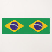 Patriotische Yoga Mats mit Flagge Brasiliens Yogamatte (Vorderseite (Horizontal))