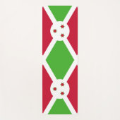 Patriotische Yoga Mats mit Flagge Burundis Yogamatte (Vorderseite)