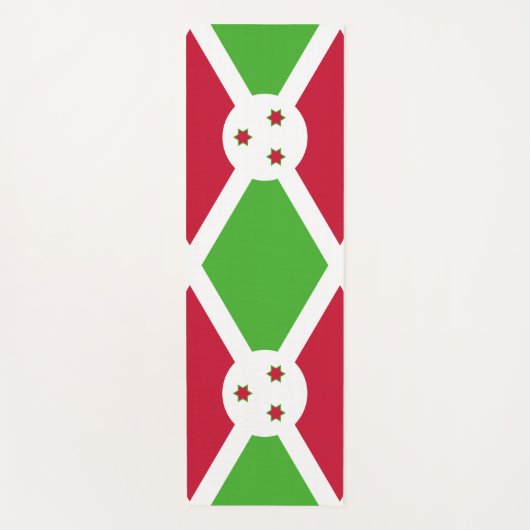 Patriotische Yoga Mats mit Flagge Burundis Yogamatte (Vorderseite)
