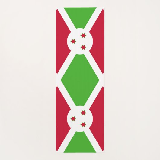 Patriotische Yoga Mats mit Flagge Burundis Yogamatte (Rückseite)