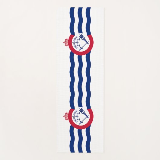 Patriotische Yoga Mats mit Flagge Cincinnati, USA Yogamatte (Vorderseite)