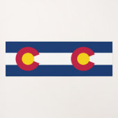 Patriotische Yoga Mats mit Flagge Colorado, USA Yogamatte (Rückseite (Horizontal))