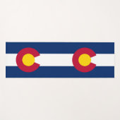 Patriotische Yoga Mats mit Flagge Colorado, USA Yogamatte (Vorderseite (Horizontal))
