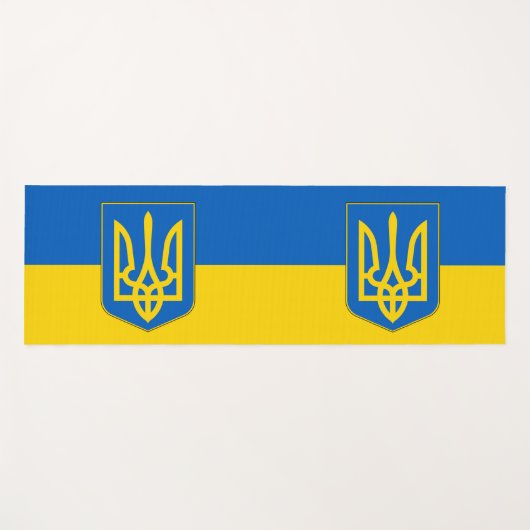 Patriotische Yoga Mats mit Flagge der Ukraine Yogamatte (Vorderseite (Horizontal))