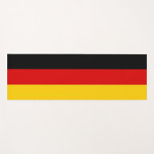 Patriotische Yoga Mats mit Flagge Deutschlands Yogamatte (Vorderseite (Horizontal))