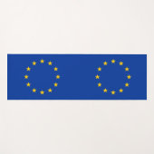 Patriotische Yoga Mats mit Flagge Europas Yogamatte (Vorderseite (Horizontal))