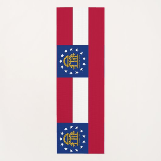 Patriotische Yoga Mats mit Flagge Georgiens, USA Yogamatte (Vorderseite)