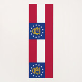 Patriotische Yoga Mats mit Flagge Georgiens, USA Yogamatte (Rückseite)