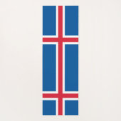 Patriotische Yoga Mats mit Flagge Islands Yogamatte (Rückseite)