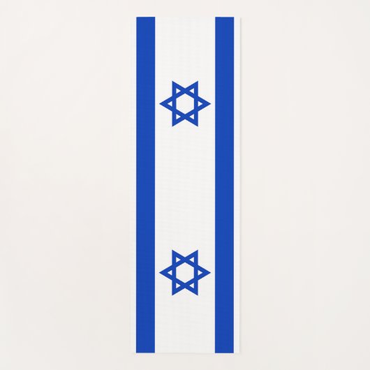 Patriotische Yoga Mats mit Flagge Israels Yogamatte (Vorderseite)