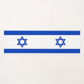 Patriotische Yoga Mats mit Flagge Israels Yogamatte (Vorderseite (Horizontal))