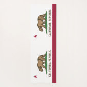 Patriotische Yoga Mats mit Flagge Kaliforniens, US Yogamatte (Rückseite)