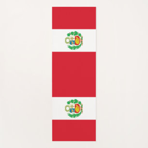 Patriotische Yoga Mats mit Flagge Perus Yogamatte