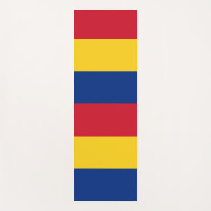 Patriotische Yoga Mats mit Flagge Rumäniens Yogamatte