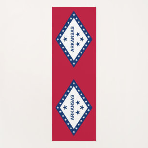 Patriotische Yoga Mats mit Flagge von Arkansas, US Yogamatte