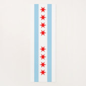Patriotische Yoga Mats mit Flagge von Chicago City Yogamatte (Rückseite)