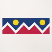 Patriotische Yoga Mats mit Flagge von Denver City, Yogamatte (Vorderseite (Horizontal))