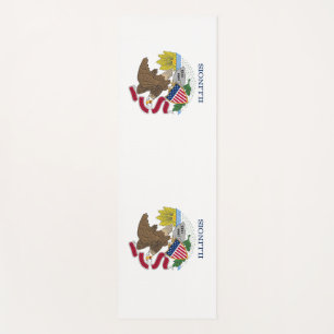 Patriotische Yoga Mats mit Flagge von Illinois, US Yogamatte