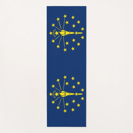 Patriotische Yoga Mats mit Flagge von Indiana, USA Yogamatte (Vorderseite)