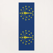 Patriotische Yoga Mats mit Flagge von Indiana, USA Yogamatte (Rückseite)