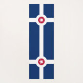 Patriotische Yoga Mats mit Flagge von Indianapolis Yogamatte (Rückseite)