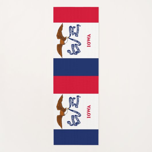 Patriotische Yoga Mats mit Flagge von Iowa, USA Yogamatte (Vorderseite)