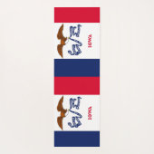 Patriotische Yoga Mats mit Flagge von Iowa, USA Yogamatte (Rückseite)