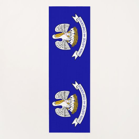 Patriotische Yoga Mats mit Flagge von Louisiana, U Yogamatte (Vorderseite)