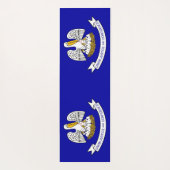 Patriotische Yoga Mats mit Flagge von Louisiana, U Yogamatte (Rückseite)