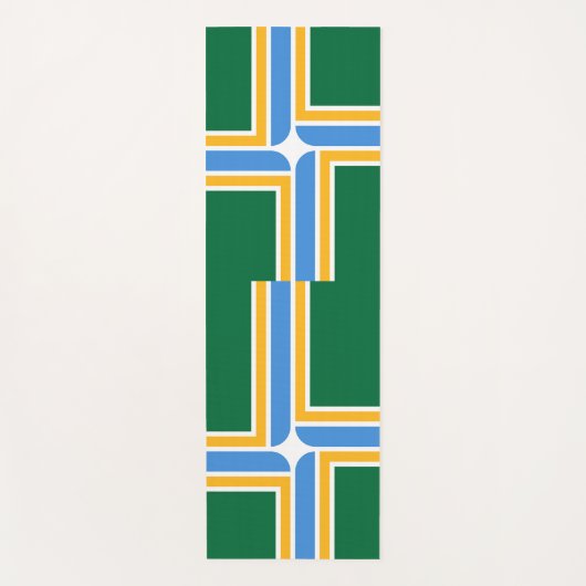Patriotische Yoga Mats mit Flagge von Portland, US Yogamatte (Vorderseite)