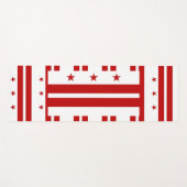 Patriotische Yoga Mats mit Flagge von Washington D Yogamatte (Vorderseite (Horizontal))
