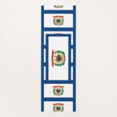 Patriotische Yoga Mats mit Flagge von West Virgini Yogamatte (Rückseite)