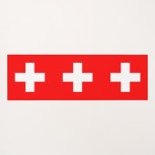 Patriotische Yoga Mats mit Schweizer Flagge Yogamatte (Rückseite (Horizontal))